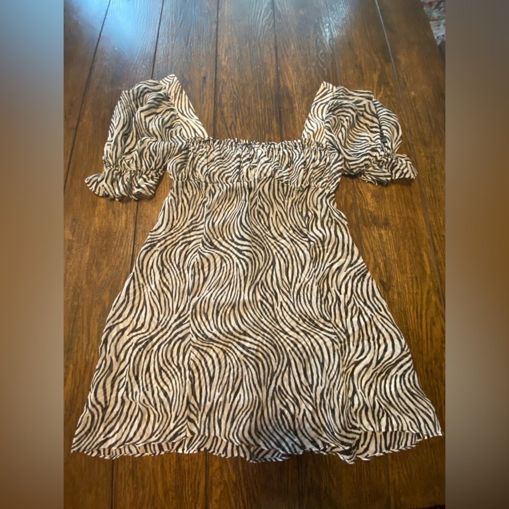 Stone Cold Fox Zebra Print Dress Size 1 B21